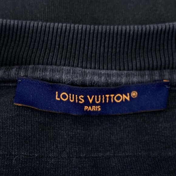 Louis Vuitton Staples Edition Black Crewneck T-Shirt M Cotton Blend Unisex - Picture 7 of 8
